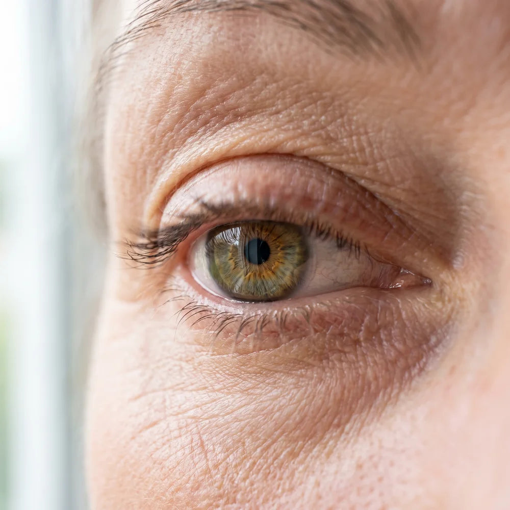 A twitching eyelid